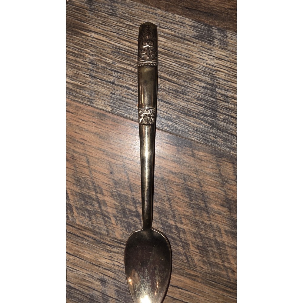 Vintage Thai Bronze Flatware Set Cutlery Brass Siam Buddha Spoons Forks 25 Piece - Picture 6 of 16